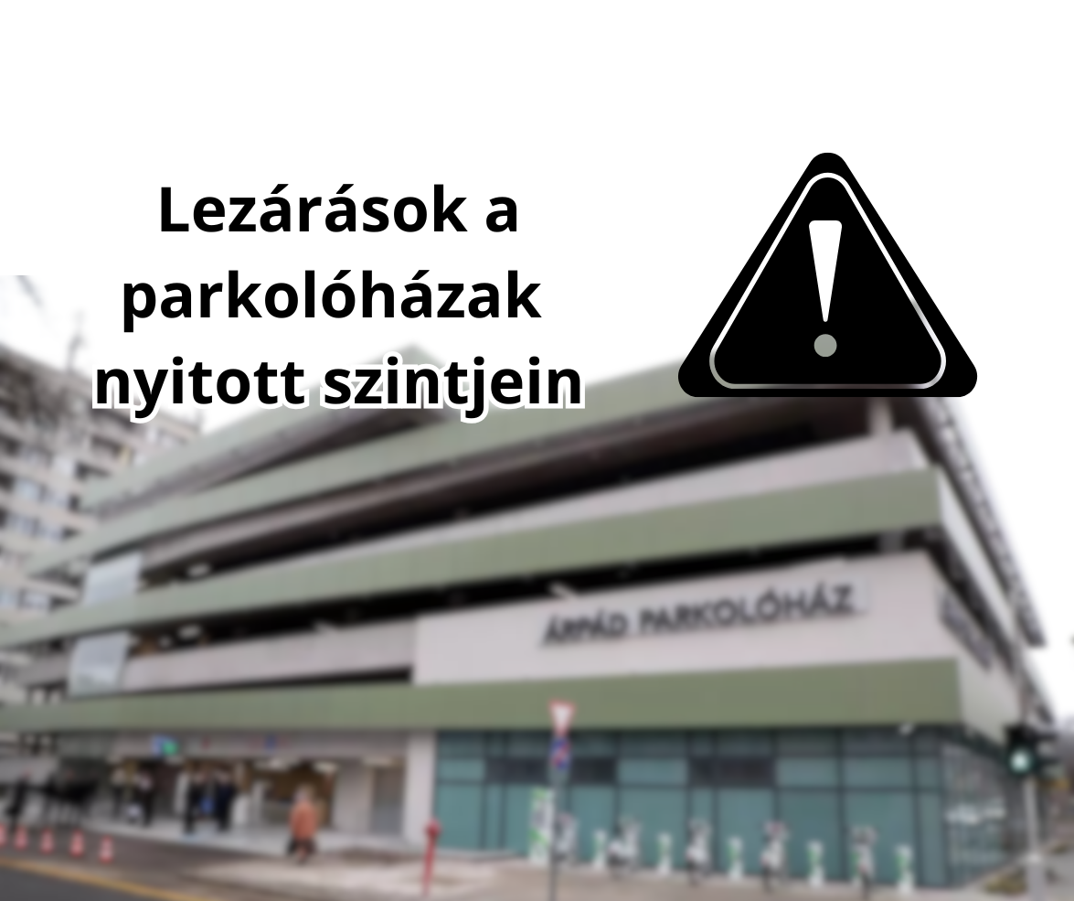 Lezárások a parkolóházak nyitott szintjein
